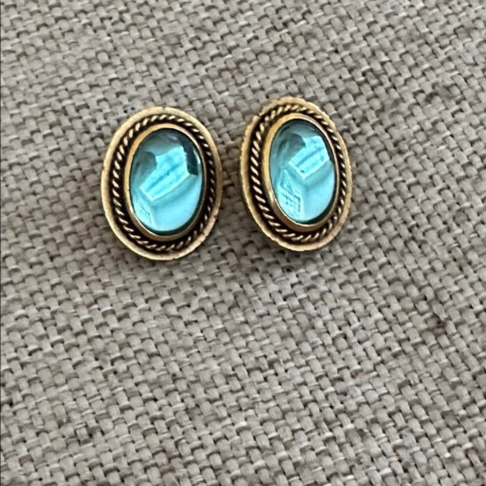 Vintage rare signed YSL earring clip on earrings